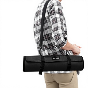 Bolsa de Almacenamiento Culinaria de Cocina, Muestra Gratis, Bolsa de Transporte para Cuchillos de Lona Encerada, Bolsa de Viaje Portátil para Cuchillos de Caza, Estuche Enrollable para Chef - Product Image 1