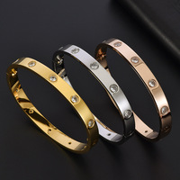 Nouveau Bracelet en Acier Inoxydable Électroplaqué Or Rose Kaga de Cinquième Génération, Style Tendance, pour Hommes et Femmes