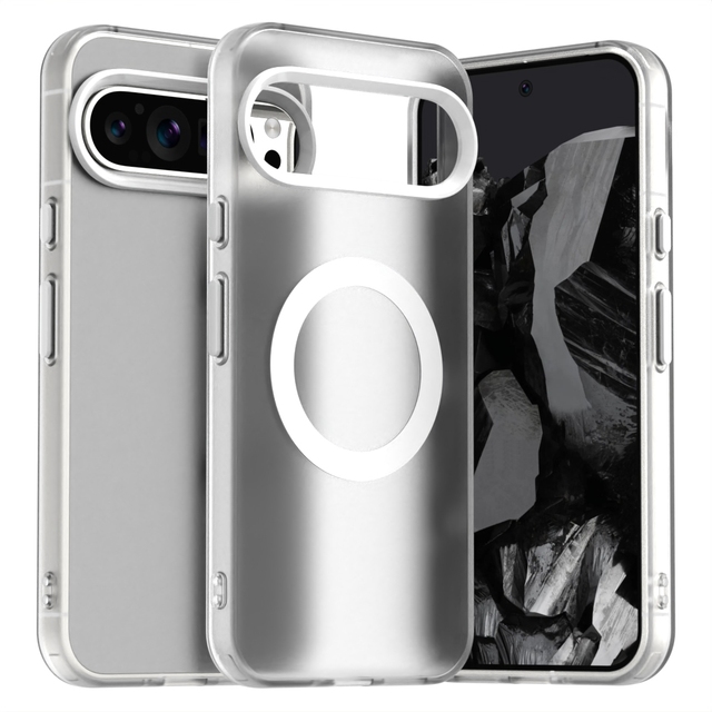 For Google Pixel 10 XL 10PRO 9PRO XL 8A 9A Phone Frosting Magnet Magnetic Ring Case Matte Transparent Anti Fingerprint Cover