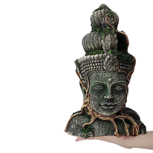 Statua <span class=keywords><strong>di</strong></span> Buddha <span class=keywords><strong>Re</strong></span> Scimmia JSD, Ornamento per Acquario, Decorazione per Vasca dei Pesci, per Paesaggistica e Arredamento Casa - Product Image 1