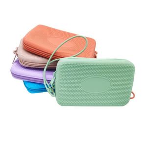 Sac de maquillage en silicone écologique à suspendre, pliable, motif bonbons, avec fermeture éclair, idéal pour les voyages - Grande Vente - Product Image 5