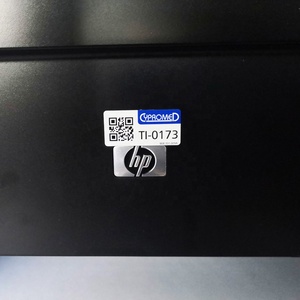 Custom 3d Printing Zelfklevende Serienummer Sticker <span class=keywords><strong>Qr</strong></span>/Bar/Upc Codes Logo Metalen Label - Product Image 2