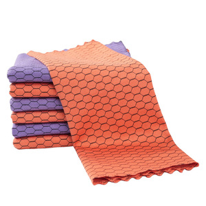<b>Mirror</b> Cleaning Cloth Absorbent Lint Free Glass Towel Kitchen Scouring Pad <b>Rectangle</b> Mixed Colors 30x30cm - Product Image 1