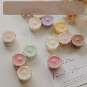 AIKUN Wholesale 2 Hours Popular Unscented Soy Wax Essential Oil Handmade Natural Organic Beeswax <b>Tea</b> Light <b>Candle</b> - Product Image 2