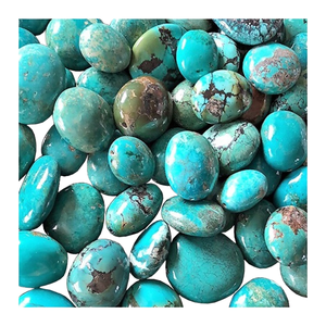 Turquesa Azul Natural, Cabujón Ovalado, Piedra Preciosa Suelta para la Fabricación de Joyas, Lote al por Mayor, Calidad AAA, Tamaño 15x20mm - Product Image 1