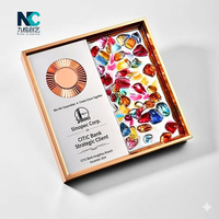 Plaque de récompense en or personnalisée avec des pierres de cristal colorées pour les événements d'entreprise et les tournois sportifs, logo OEM ODM