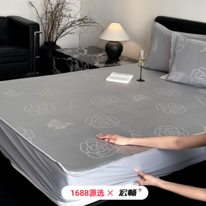 Hongchang Ice <b>Silk</b> Cooling Mat 1.5m 1.8m Bed Summer Antibacterial Washable Mattress Pad - Product Image 3