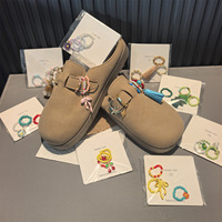 Herbst-Winter Kreative Schuh-Dekorationen Blumen-Accessoires Perlen-Quasten DIY Schuhschnallen-Set