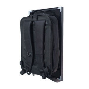 Grosir ransel layar iklan Lcd ransel 23.8 inci kotak lampu Led Digital papan reklame berjalan manusia layar sentuh hitam - Product Image 2