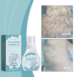 Gel de Ducha Orgánico <span class=keywords><strong>para</strong></span> Mascotas 150ml, Limpiador sin Enjuague, <span class=keywords><strong>Espuma</strong></span> con Aloe Vera y Aceite de Coco, Refrescante <span class=keywords><strong>para</strong></span> la Piel, Venta Directa de Fábrica - Product Image 2