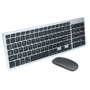 Ультратонкая портативная перезаряжаемая беспроводная клавиатура BT для дома и офиса
