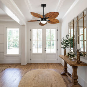 HSGモデル91844/52インチパームリーフファンライトおよびライト付きリモコンシーリングファン - Product Image 4