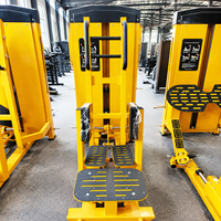 Machine à Squat Professionnelle à Charge par Poids en Acier Robuste pour l'Entraînement des Fessiers, des Quadricippes et des Jambes – Équipement de Musculation pour Salle de Sport et Fitness