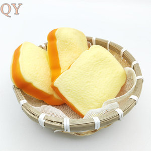 QY Pain Tranche Squishy Lent Rising Toast Squeeze Jouet Doux Soulagement Du Stress Sensoriel Fidget Nouveauté Cadeau pour - Product Image 3