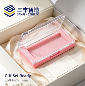 Rectangular Clear Window Single Blush Powder <b>Compact</b> Case - Product Image 2