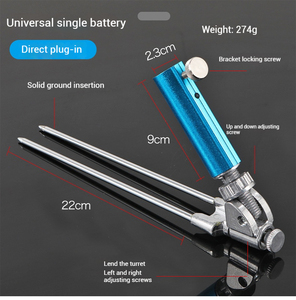 Equipo de pesca colorido al por mayor, suministros de alta pesca, base de torreta ajustable Universal montada en el suelo, soporte de caña de pescar - Product Image 4