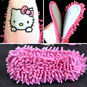 Women Men <strong>Microfiber</strong> <strong>Mop</strong> Eva Midsole Outsole Plush Lining Fashion Trend Washable Detachable Design Cleaning Shoes - Product Image 4
