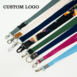 Wholesale Hot Sale Custom Sublimation <b>Polyester</b> Woven <b>Lanyard</b> with Logo for Company Events Team Identity Promotion - Product Image 2