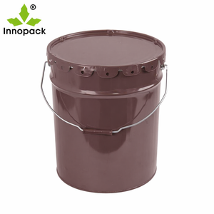 Fusto in metallo da 20L per vernici, secchio in banda stagnata con coperchio a morsetto, fusto per prodotti chimici, fusto in ferro - Product Image 4