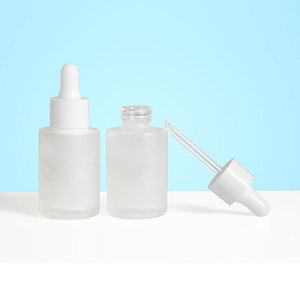 Emballage de soins de la peau givré Bouteille de sérum en verre Flacon compte-gouttes en verre de 30 ml - Product Image 2