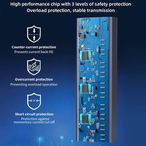 USB 3.2 10 Cổng Nhôm Adapter USB 3.0 Powered Hub Với Chuyển Đổi Độc Lập USB Truyền Dữ Liệu Mở Rộng Và Splitter 12V5A 60W - Product Image 5