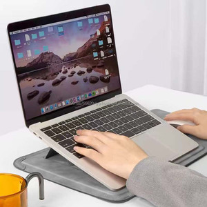 High Quality Slim Modern PU Portable Travel Adjustable <b>Stand</b> Laptop Sleeve OEM/ODM Protective Case Cover for Laptops - Product Image 5