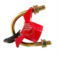 Raccords de tuyauterie exclusifs transfrontaliers à rainures, colliers de serrage mécaniques en U, sangles filetées, raccords trois-en-quatre