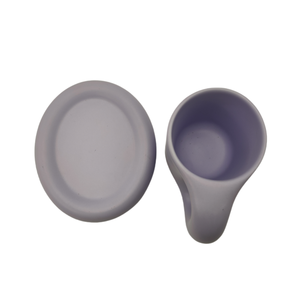 ชุดแก้วกาแฟเซรามิกแบบเรียบง่าย ดีไซน์น่ารัก จับถนัดมือ ขนาด 300 มล. พร้อมถาดรอง - Product Image 2