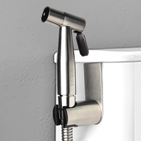 Pulvérisateur d'eau pour salle de bain de haute qualité, portable, en acier inoxydable SUS304, ensemble de douchette à main, pulvérisateur de bidet mural pour toilettes