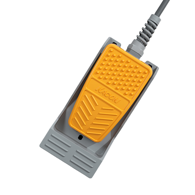 ENMG  KACON Aluminum Alloy Foot Pedal Switch HRF-MD212Y  Waterproof Foot-operated Industrial Pedal with Rear Support Platform
