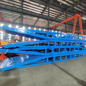Container 6t 8t 10t 12t 15t Portable Mobile Truck Forklift Load Dock Ramp Yard <strong>Hydraulic</strong> Container Dock Ramp - Product Image 4