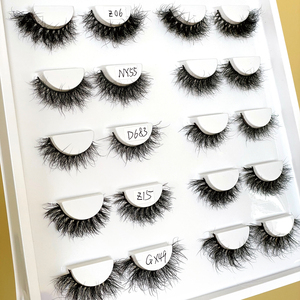 Faux Cils de Vison <span class=keywords><strong>5D</strong></span> de Luxe en Gros, Grande Barquette, Logo Personnalisé, Sans Cruauté, Cils de 15 mm, <span class=keywords><strong>Bande</strong></span> Noire, 10 Paires, Barquette Blanche - Product Image 3