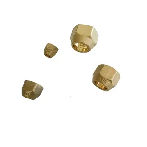 45' brass SAE flare nuts provide 1/4" to 7/8" diameter tube quick, easy and low costs connecting method between brass and copper