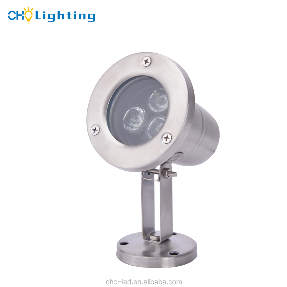 3W/6W/9W/12W/18W Stainless Steel Fountain Light Waterproof Underwater LED Pool Lights 12V 24V Waterproof IP68
