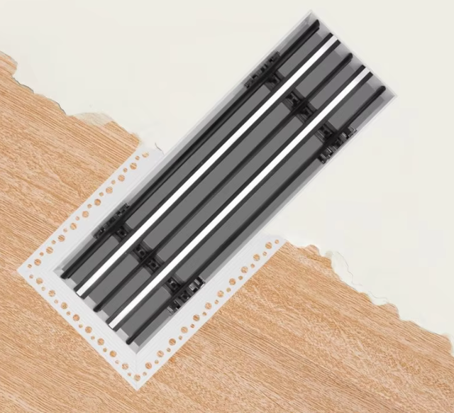 Hvac Invisible Square Modern Plastic Linear Air Vent Inch Size Detachable Air Register Putty Hidden Frame Slot Diffuser