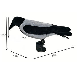 Vente chaude : Décoy de chasse réaliste peint, Corbeau et Pie de chasse, avec effet de plumes, en plastique PE - Product Image 2