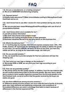 บล็อกเซอร์โคเนียทันตกรรมสีขาวสำหรับใช้ในห้องปฏิบัติการทันตกรรม - Product Image 6