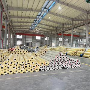 Lona de PVC Brillante Impermeable y Resistente de 680 g/m² en Rojo y Amarillo, Rollo de Vinilo para Carpas de <span class=keywords><strong>Circo</strong></span> - Product Image 2