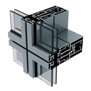 Hiện đại đá mặt tiền hệ thống unititzed thanh được xây dựng khung Spider nhôm kính Rèm tường cung cấp chi phí cho mỗi M2 Mét Vuông chân - Product Image 1