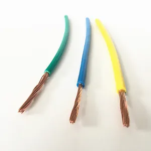 YJ OEM H07V-F 0.5mm2 ~ 240mm2 450V/750V CU/PVC/PVC CCA câble flexible multicolore