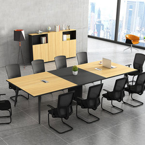 Table de réunion de bureau de haute qualité et élégante pour 10 personnes, table de conférence simple, mobilier de bureau - Product Image 3