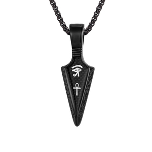 <span class=keywords><strong>2022</strong></span> nueva personalidad <span class=keywords><strong>de</strong></span> moda espiritual amuleto irregular negro colgante Cruz joyería para hombre y niños - Product Image 1