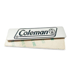 <span class=keywords><strong>Plaque</strong></span> de nom en métal avec logo personnalisé, étiquette en métal, autocollant en aluminium auto-adhésif, étiquette gravée écologique brossée - Product Image 6