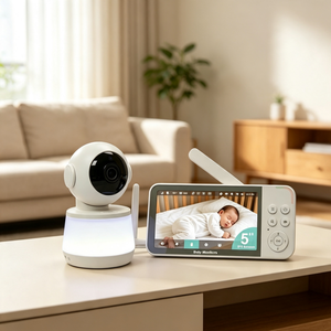 Cámara de Vigilancia para Bebés con Visión Nocturna Automática, Alerta Sonora, Modo de Ahorro de Energía ECO y Botones Fáciles de Usar - Product Image 1
