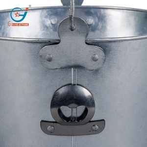 Toptan doğrudan satış 1.5 galon yuvarlak Metal bira buz kovaları tatil parti için kolu ile - Product Image 6