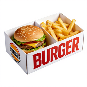 Kişiselleştirilmiş Tek Kullanımlık Gıda Ambalajı Paket Servis Patates Kızartması Tavuk Kanatları Burger Kutusu Paket Servis <span class=keywords><strong>Fast</strong></span> <span class=keywords><strong>Food</strong></span> Kutusu Kap - Product Image 3