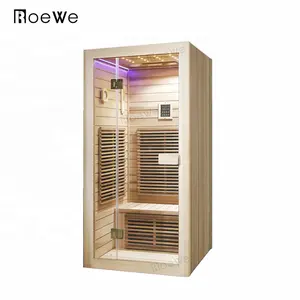 1 persona tradizionale camere singole cabina sauna a vapore di cedro mini ozono sauna scatola di piccole dimensioni infared sauna camera