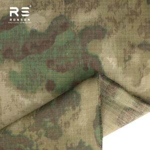 Tissu d'uniforme tactique tissé A-TACS-FG Woodland Camouflage <span class=keywords><strong>TC</strong></span> Rip-Stop 220GSM 65% polyester 35% coton - Product Image 3