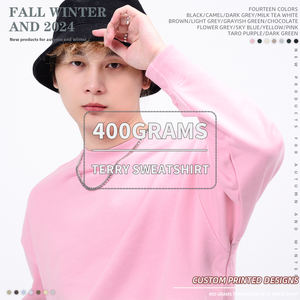 Sudadera de Cuello Redondo de Algodón y Poliéster de Alta Calidad con Logotipo Personalizado, 400 Gramos, Peso Pesado, Sudadera Lisa Unisex, Sudadera Holgada ODM - Product Image 2