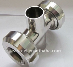 <span class=keywords><strong>2026</strong></span>年中国批发不锈钢304 316L乳制品管件接头螺纹抛光十字接头 - Product Image 2